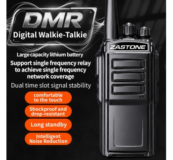 ZASTONE DP600 DMR Digital Walkie Talkie 4W UHF Analog Dual Mode Two Way Radio AES256 Encryption 400-470MHz Long Range