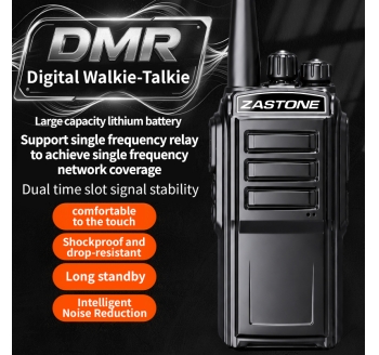 ZASTONE DP600 DMR Digital Walkie Talkie 4W UHF Analog Dual Mode Two Way Radio AES256 Encryption 400-470MHz Long Range