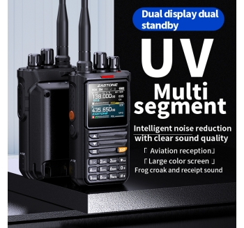 ZASTONE M8 10W walkie talkie dual band APP, edit frequency, one click decoding frequency, aviation frequency band