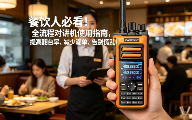 餐饮人必看！全流程对讲机使用指南，提高翻台率、减少漏单、告别慌乱！